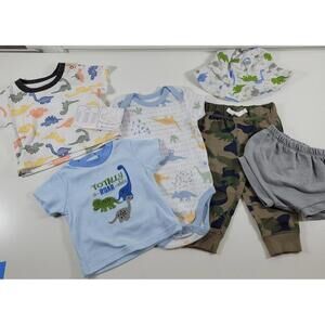 Baby Boy Dinosaur 6-Piece Bundle 6-9mo NEW Summer Sleep Play